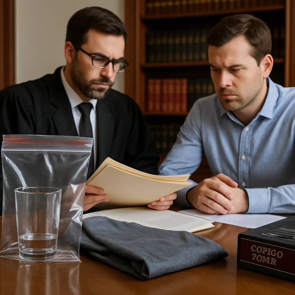 conservar evidencias vaso bebida ropa